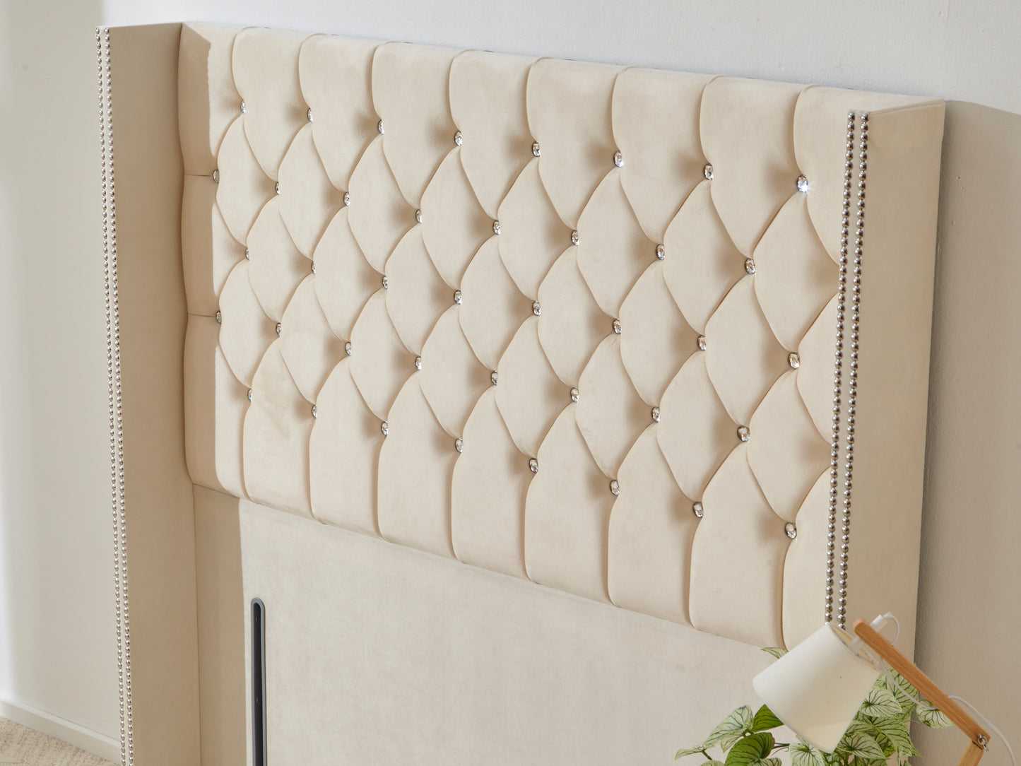Portsmouth Wingback Floor Standing Headboard