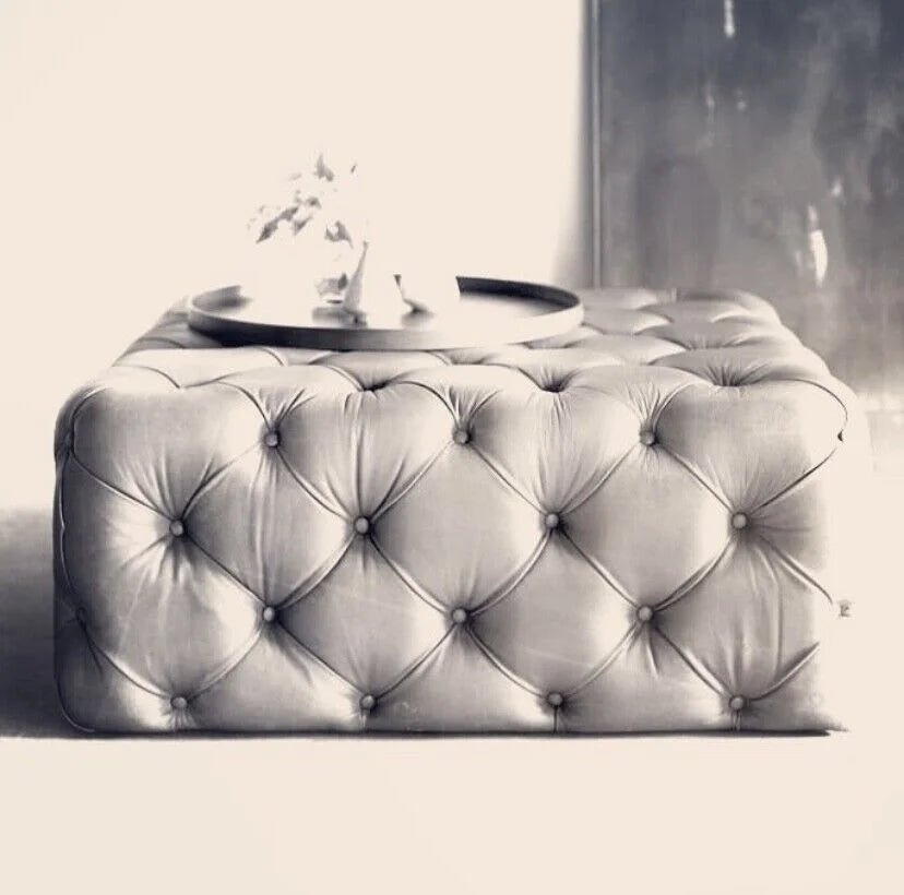 Chesterfield Cube Footstool