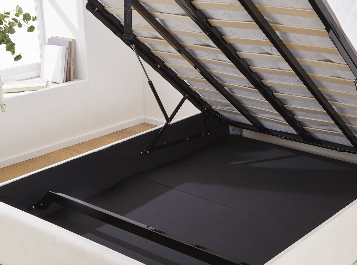 Flora Upholstered Ottoman Bed