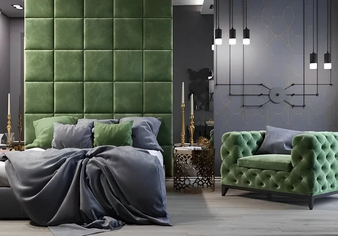 Square Design Upholstered Wall Panels