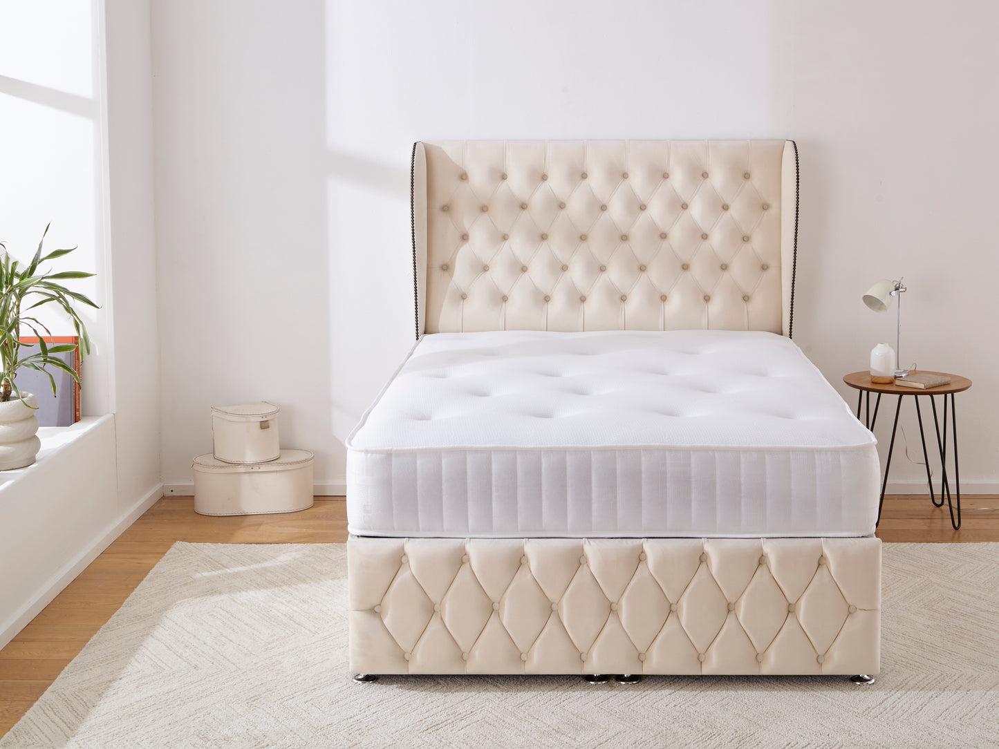 Florence Wingback Ottoman Divan Bed
