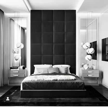 Square Design Upholstered Wall Panels