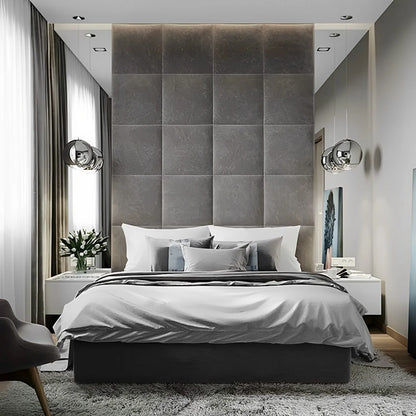 Square Design Upholstered Wall Panels