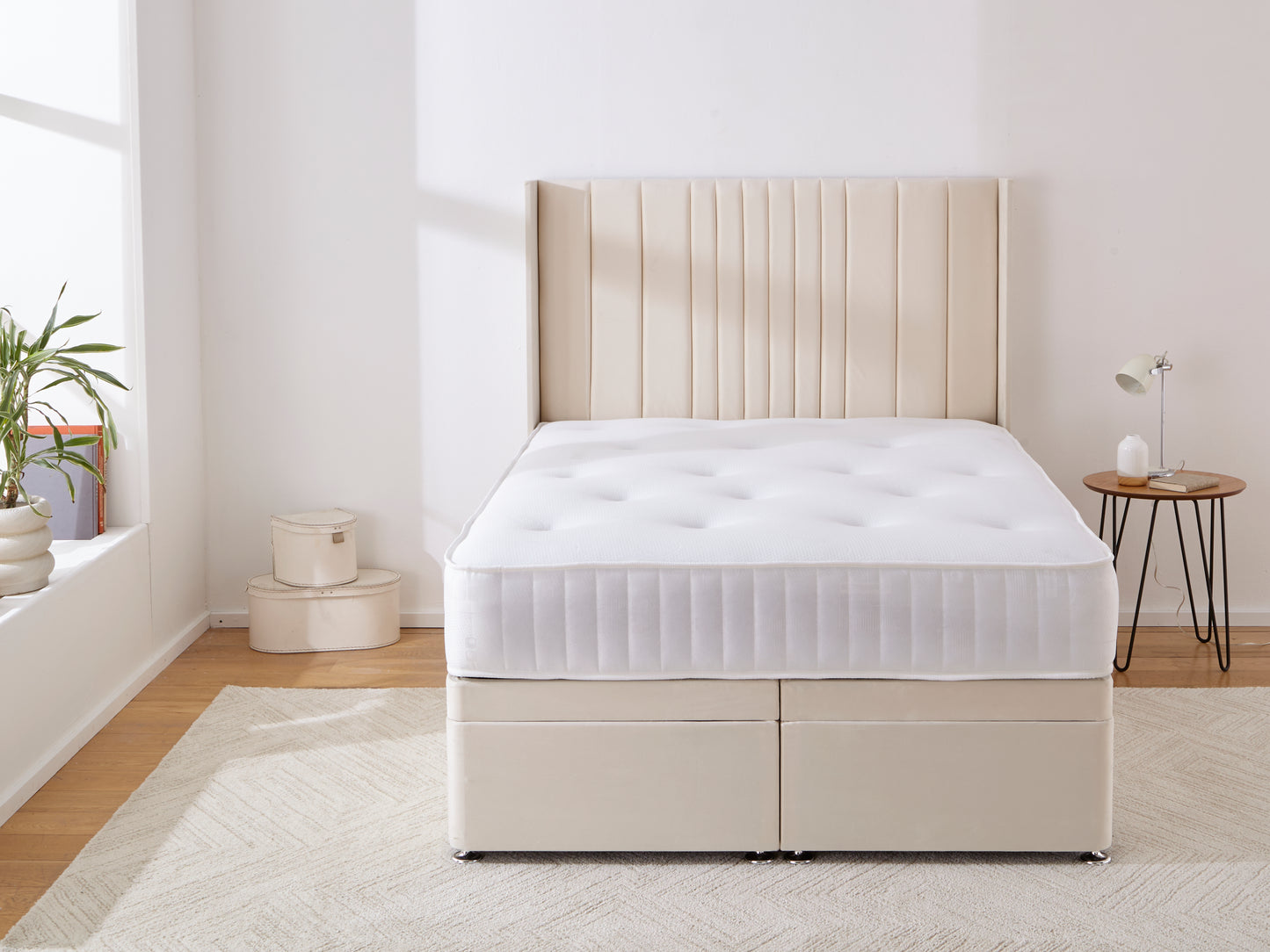 Malaga Wingback Ottoman Divan Bed