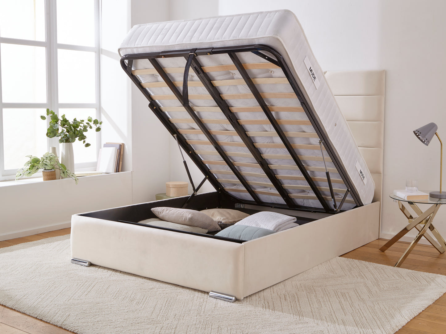 Phoenix Upholstered Ottoman Bed