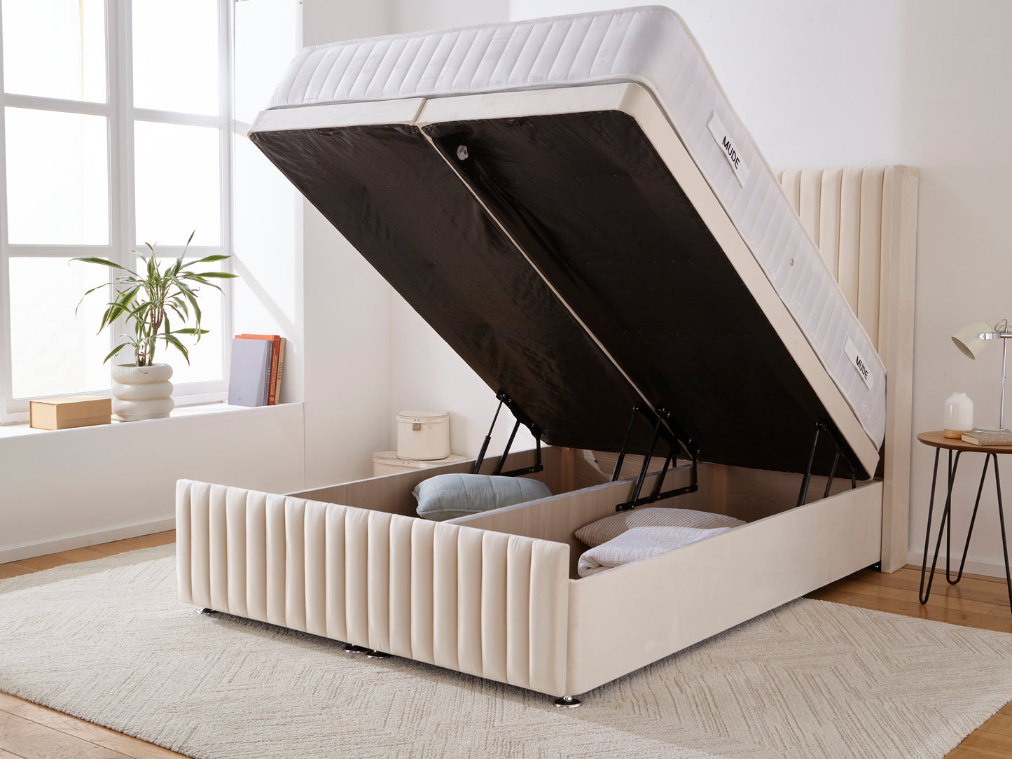 Porto Wingback Ottoman Divan Bed