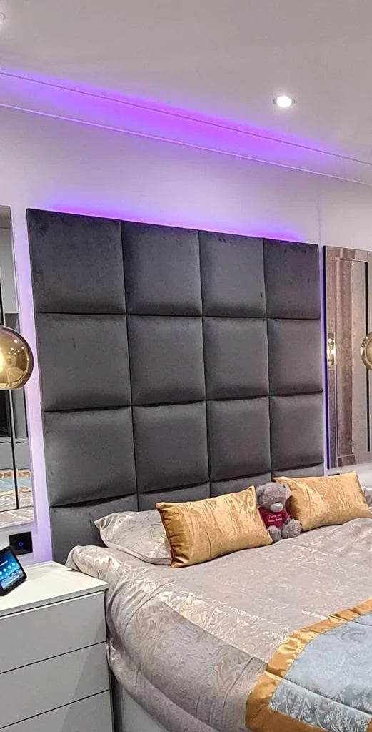 Square Design Upholstered Wall Panels