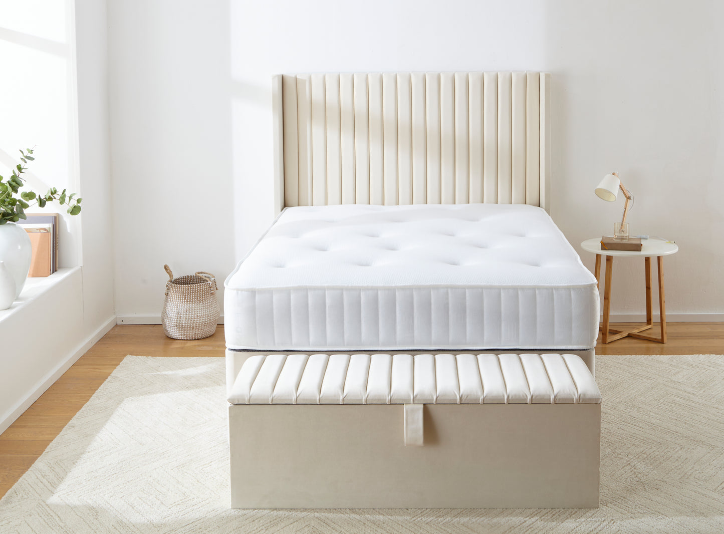 Vienna Wingback Ottoman Divan Bed