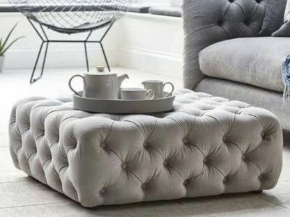 Chesterfield Cube Footstool