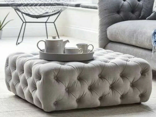 Chesterfield Cube Footstool
