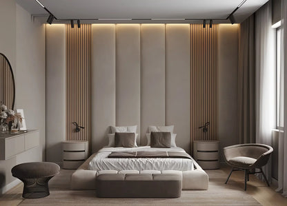Vertical Upholstered Headboard Panels