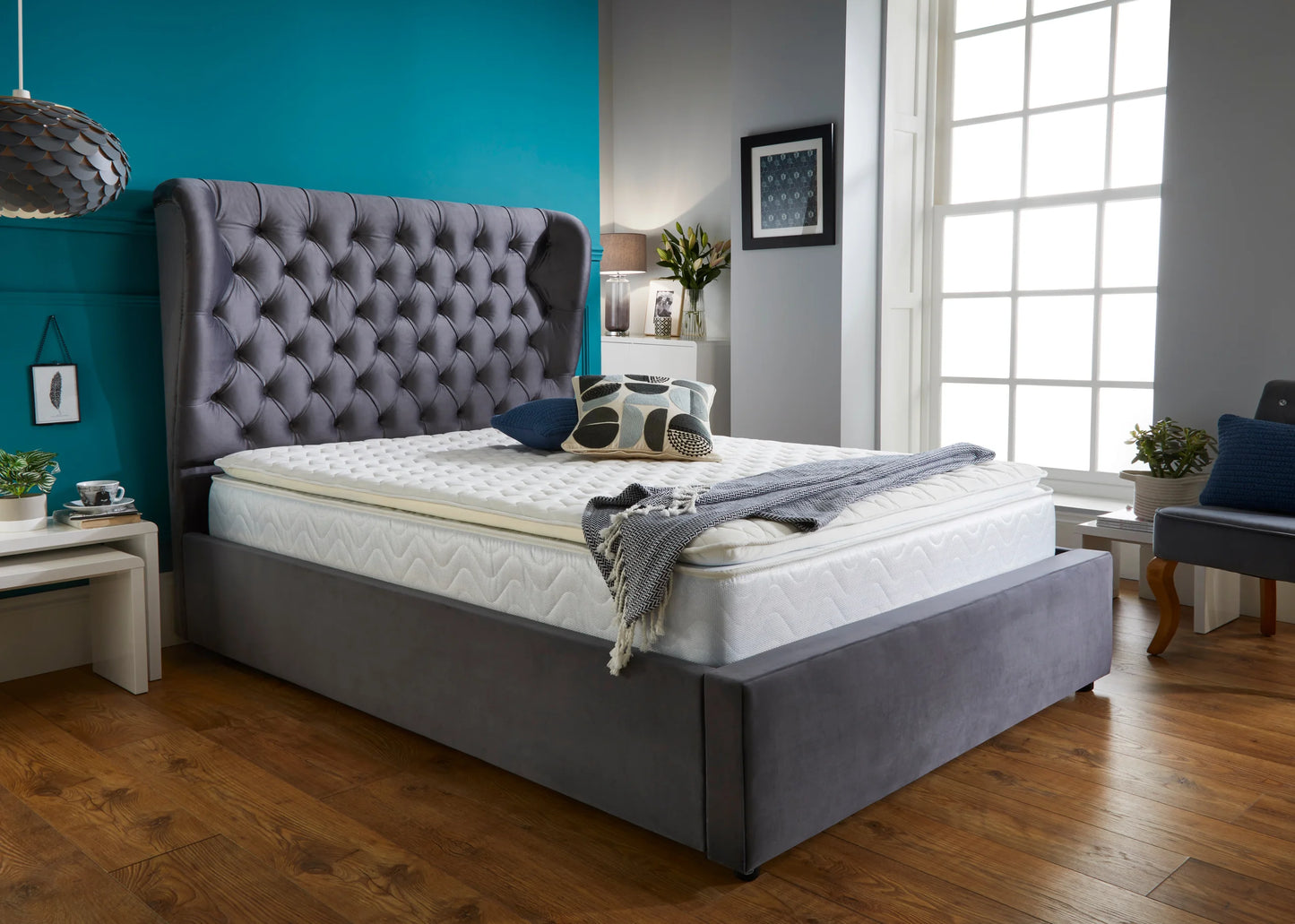 Olivia Upholstered Ottoman Bed