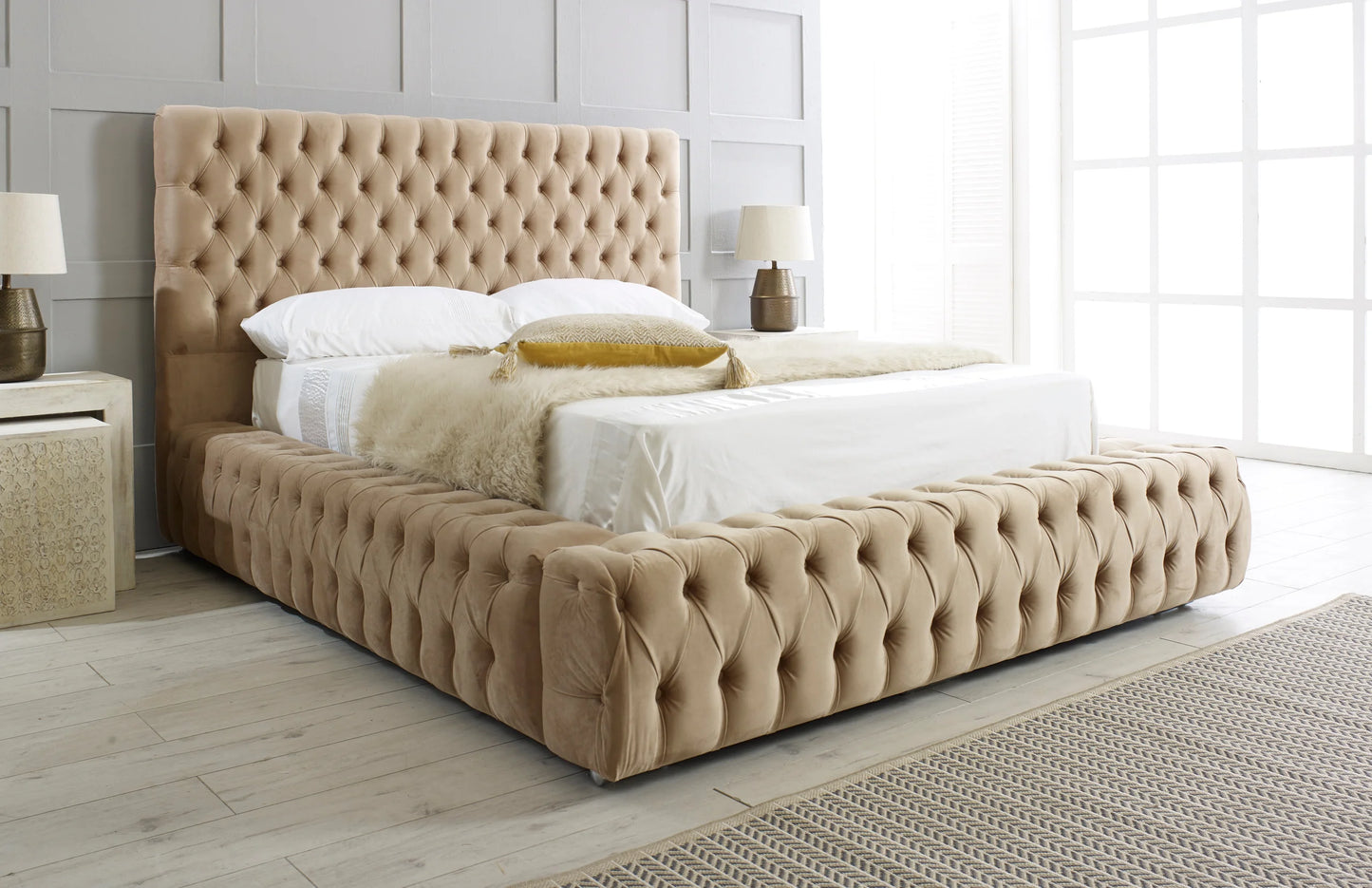 Stella Upholstered Ottoman Bed