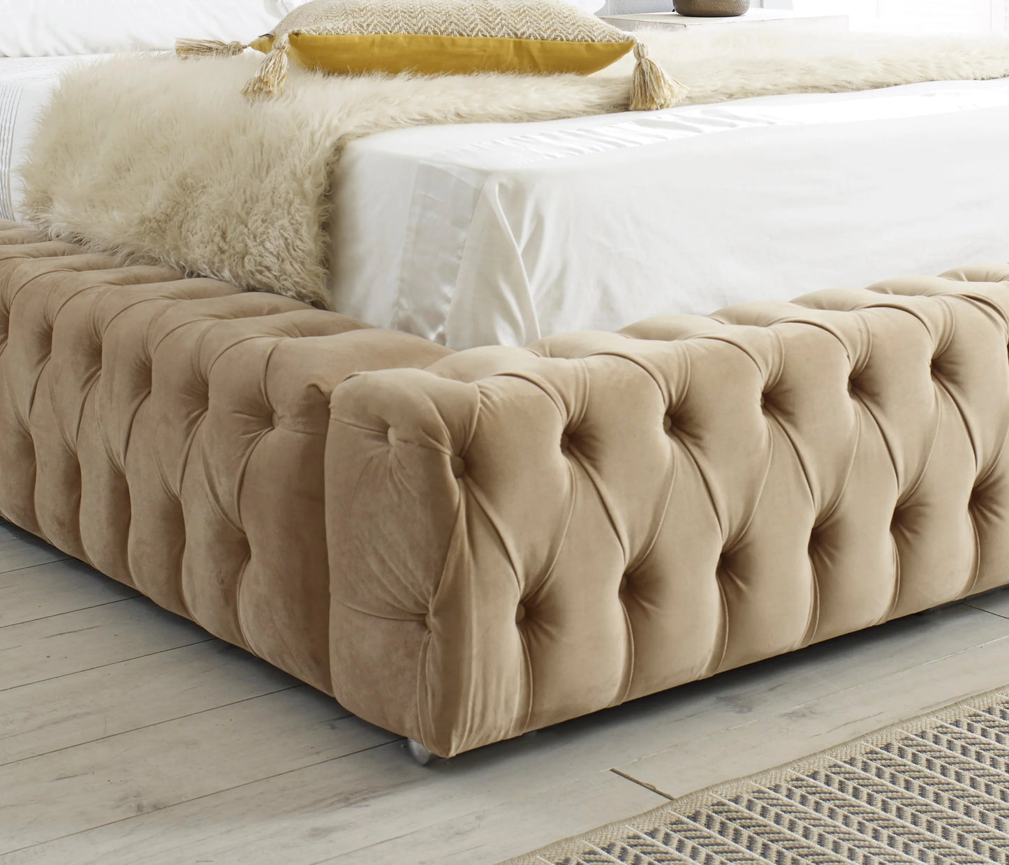 Stella Upholstered Ottoman Bed